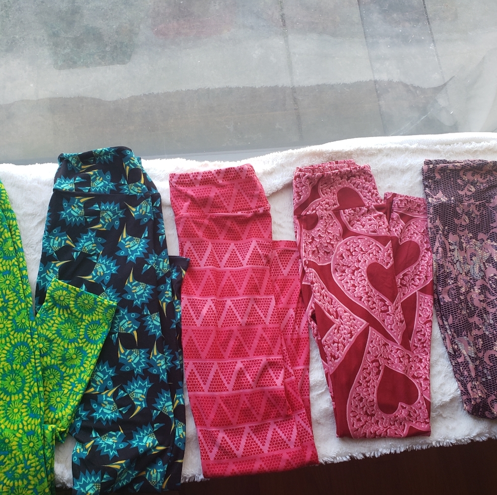 Lot of 5 lularoe leggings